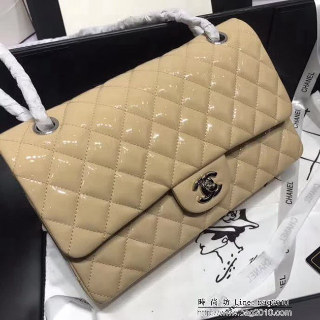 香奈兒CHANEL 升級版A1112小羊皮金銀鏈條單肩斜挎包 DSC1061
